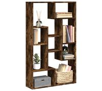 vidaXL Bookcase Smoked Oak 72x20x120 cm Engineered Wood