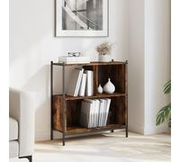 vidaXL Bookcase Smoked Oak 72x28x77.5 cm Engineered Wood