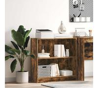 vidaXL Bookcase Smoked Oak 80x24x76 cm Engineered Wood
