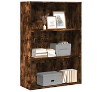 vidaXL Bookcase Smoked Oak 80x30x114 cm Engineered Wood