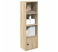 vidaXL Bookcase Sonoma Oak 31x24x102 cm Engineered Wood bookshelf book case