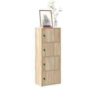 Vidaxl Bookcase Sonoma Oak 40X24X102 Cm Engineered Wood