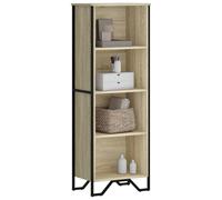 (sonoma oak, 50 x 31 x 137.5 cm) vidaXL Bookcase Bookshelf Book Rack Storage Cabinet Sonoma Oak Engineered Wood
