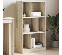 vidaXL Bookcase Bookshelf Book Rack Storage Cabinet Sonoma Oak Engineered Wood