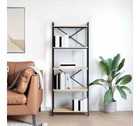 vidaXL Bookcase Sonoma oak 60 x 30 x 153 cm Engineered wood