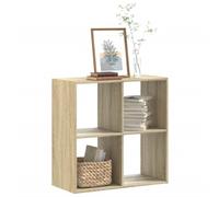Vidaxl Bookcase Sonoma Oak 68.5X32X68.5 Cm Engineered Wood