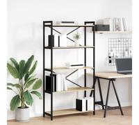 vidaXL Bookcase Sonoma oak 80 x 30 x 153 cm Engineered wood