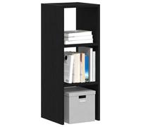 vidaXL Bookcase Stackable Black Oak 30x30x80 cm Engineered Wood