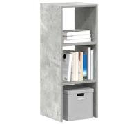 vidaXL Bookcase Stackable Concrete Grey 30x30x80 cm Engineered Wood