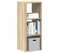 vidaXL Bookcase Stackable Sonoma Oak 30x30x80 cm Engineered Wood