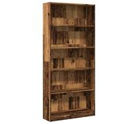 vidaXL Bookcase, Storage Cabinet for Living Room, Book Shelf for Display, Book Rack, Cupboard, Modern Style, Old Wood Engineered Wood