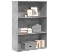 vidaXL Bookcase Storage Rack Cabinet Bookshelf Concrete Grey Engineered Wood