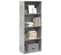 vidaXL Bookcase Storage Rack Cabinet Bookshelf Concrete Grey Engineered Wood