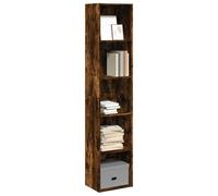 vidaXL Bookcase Storage Rack Cabinet Bookshelf Smoked Oak Engineered Wood