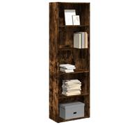 vidaXL Bookcase Storage Rack Cabinet Bookshelf Smoked Oak Engineered Wood