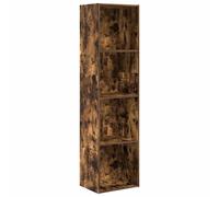 vidaXL Bookcase Storage Rack Cabinet Bookshelf Smoked Oak Engineered Wood