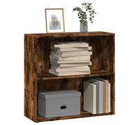 vidaXL Bookcase Smoked Oak 80x30x77 cm Engineered Wood