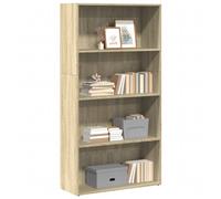 vidaXL Bookcase Storage Rack Cabinet Bookshelf Sonoma Oak Engineered Wood
