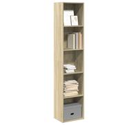 Vidaxl Bookcase Sonoma Oak 40X30X189 Cm Engineered Wood
