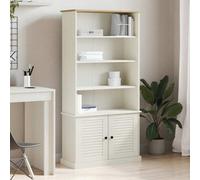 Vidaxl Bookcase Vigo White 85X35X170 Cm Solid Wood Pine