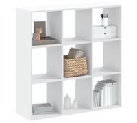 vidaXL Bookcase White 102x32x102 cm Engineered Wood