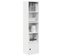vidaXL Bookcase White 31x24x127 cm Engineered Wood bookshelf book case
