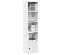 vidaXL Bookcase White 31x24x127 cm Engineered Wood bookshelf book case