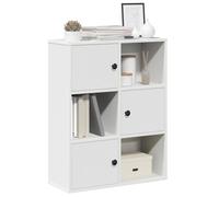 vidaXL Bookcase White 60X24X76.5 Cm Engineered Wood, White