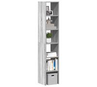 vidaXL Bookcases 2 pcs Stackable Grey Sonoma 30x30x80 cm Engineered Wood