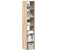 vidaXL Bookcases 2 pcs Stackable Sonoma Oak 30x30x80 cm Engineered Wood