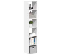 vidaXL Bookcases 2 pcs Stackable White 30x30x80 cm Engineered Wood