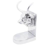 vidaXL Bookends 2 pcs Silver 17 x 15 x 27 cm Aluminium