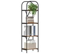 vidaXL Bookshelf 4-Tier 40 x 30 x 146 cm Engineered wood Old Wood