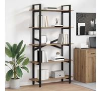 vidaXL Bookshelf Artisan Oak 100 x 33.5 x 178 cm Engineered Wood