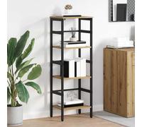 Bookshelf Industrial Artisan Oak 40x29.5x115cm Engineered Wood 2-Shelf SolidBase
