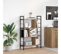 vidaXL Bookshelf Artisan Oak 75 x 30 x 123.5 cm Engineered Wood