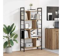 vidaXL Bookshelf Artisan Oak 75 x 30 x 156 cm Engineered Wood
