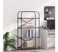 Bookshelf Artisan Oak 80x30x146cm Engineered Wood 5-Shelf Freestanding Modern