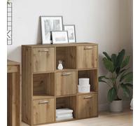 vidaXL Bookshelf Artisan Oak 90x28x90 cm Engineered Wood