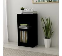 vidaXL Bookshelf Black 40x24x75 cm Engineered Wood