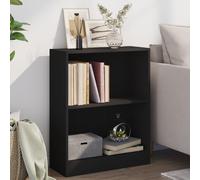 vidaXL Bookshelf Black 60x24x76 cm Engineered Wood