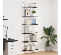 vidaXL Bookshelf Black Oak 60 x 24 x 203 cm Engineered wood