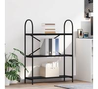 vidaXL Bookshelf Black Oak 80 x 30 x 109 cm Engineered wood