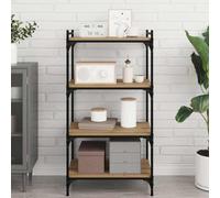 vidaXL Bookshelf Board 4 pcs Brown 60 x 40 x 1.5 cm Engineered Wood