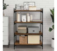 vidaXL Bookshelf Board 4 pcs Brown 80 x 40 x 1.5 cm Engineered Wood