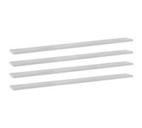 vidaXL Concrete Grey Bookshelf Boards - Engineered Wood Replacement Panels for Living Room - 100x10x1.5 cm - Set of 4