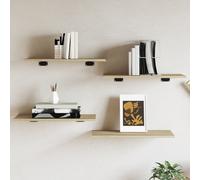 vidaXL Bookshelf Boards 4 pcs Sonoma Oak 60x30x1.5 cm Engineered Wood