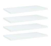 Vidaxl Bookshelf Boards 4 Pcs White 40X20X1.5 Cm Engineered Wood