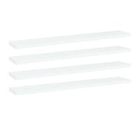 vidaXL Bookshelf Boards 4 pcs White 60x10x1.5 cm Engineered Wood