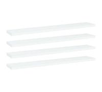 Vidaxl Bookshelf Boards 4 Pcs White 60X10X1.5 Cm Engineered Wood